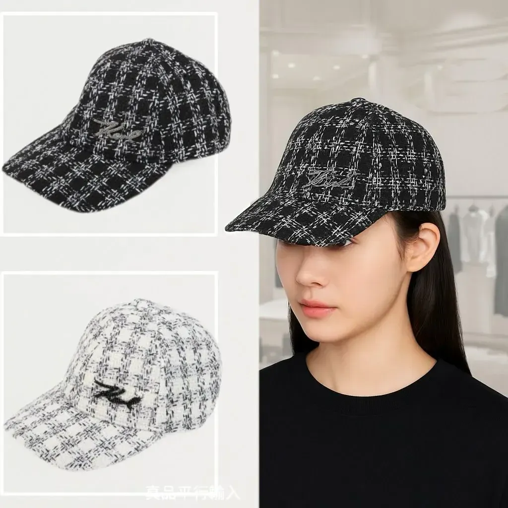 Karl Lagerfeld Paris Tweed Baseball Cap