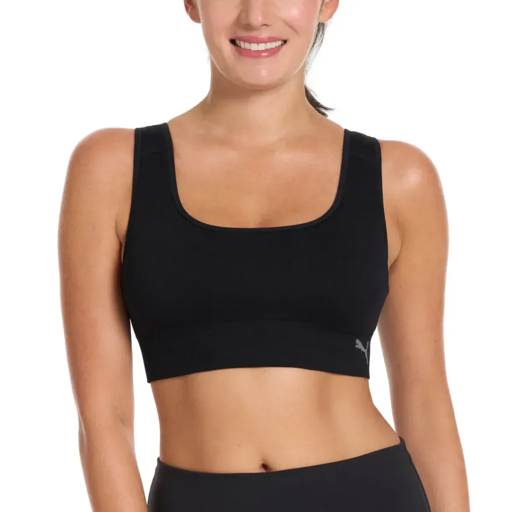 PUMA Women's Seamless Sports Bra, 2-pack 11