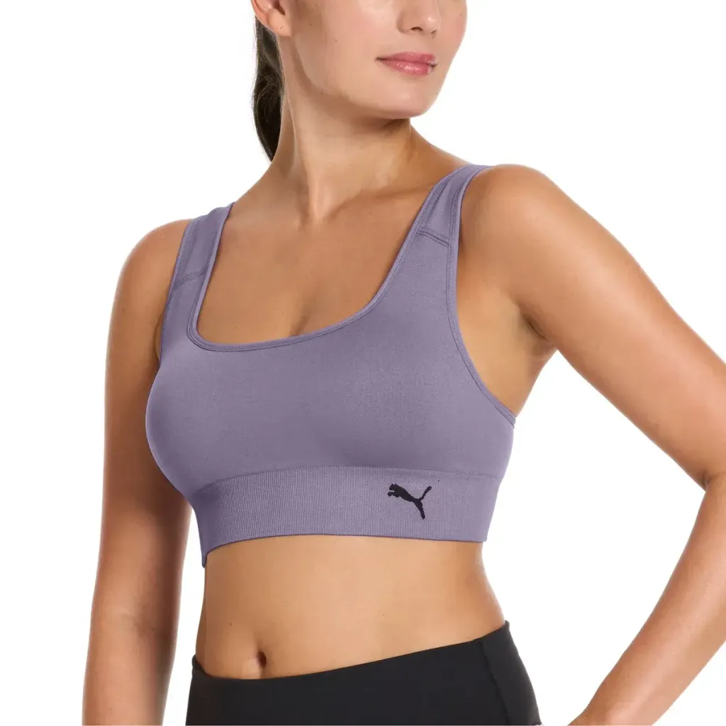 PUMA Women's Seamless Sports Bra, 2-pack  1