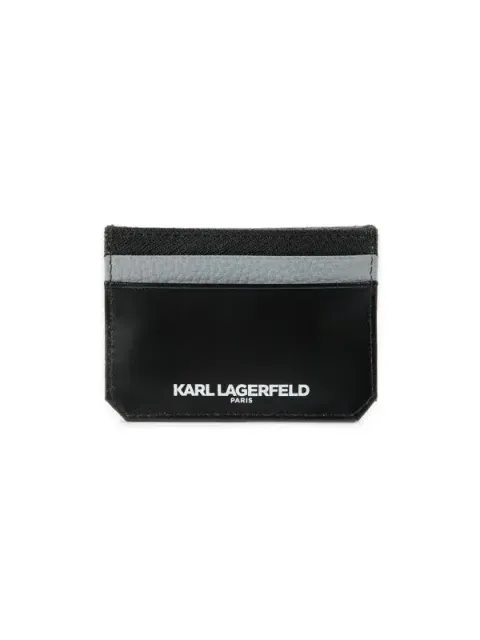 Karl Lagerfeld Paris Logo Graphic Leather Cardholder 2