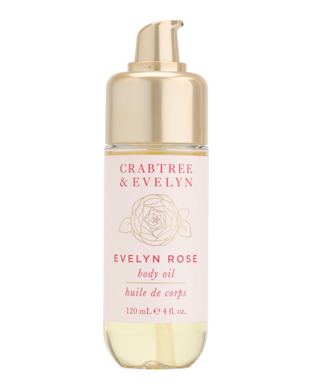 CRABTREE & EVELYN 4oz Evelyn Rose Body Oil