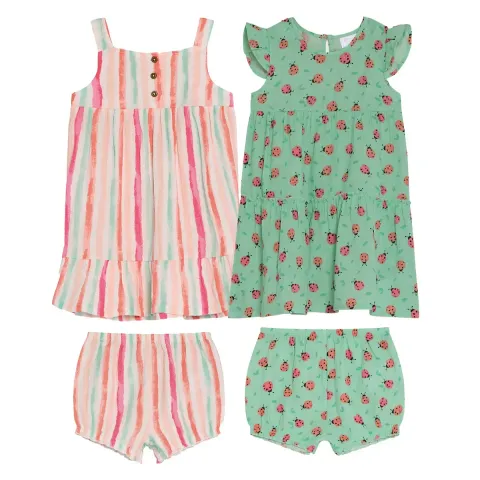 Koala Baby 2-pack Gauze Dress & Diaper Cover Set  4