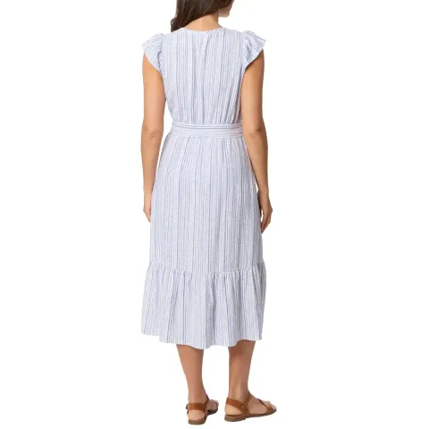 Briggs Women's Linen Blend Tiered Dress  3