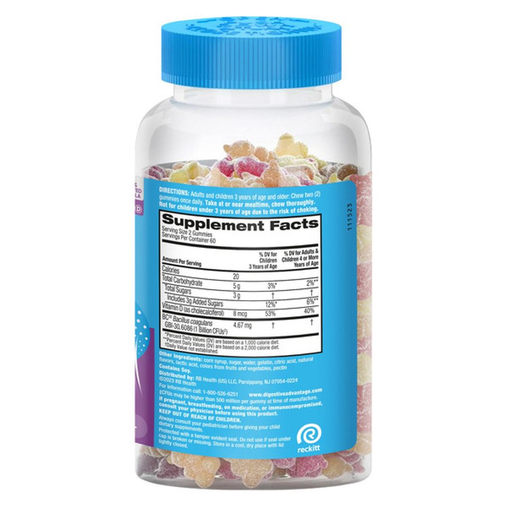 Schiff Digestive Advantage Probiotic, 120 Gummies  3