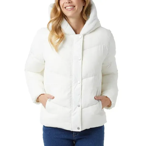 32 Degrees Women’s Quilted Jacket with Plush Lined Hood  11