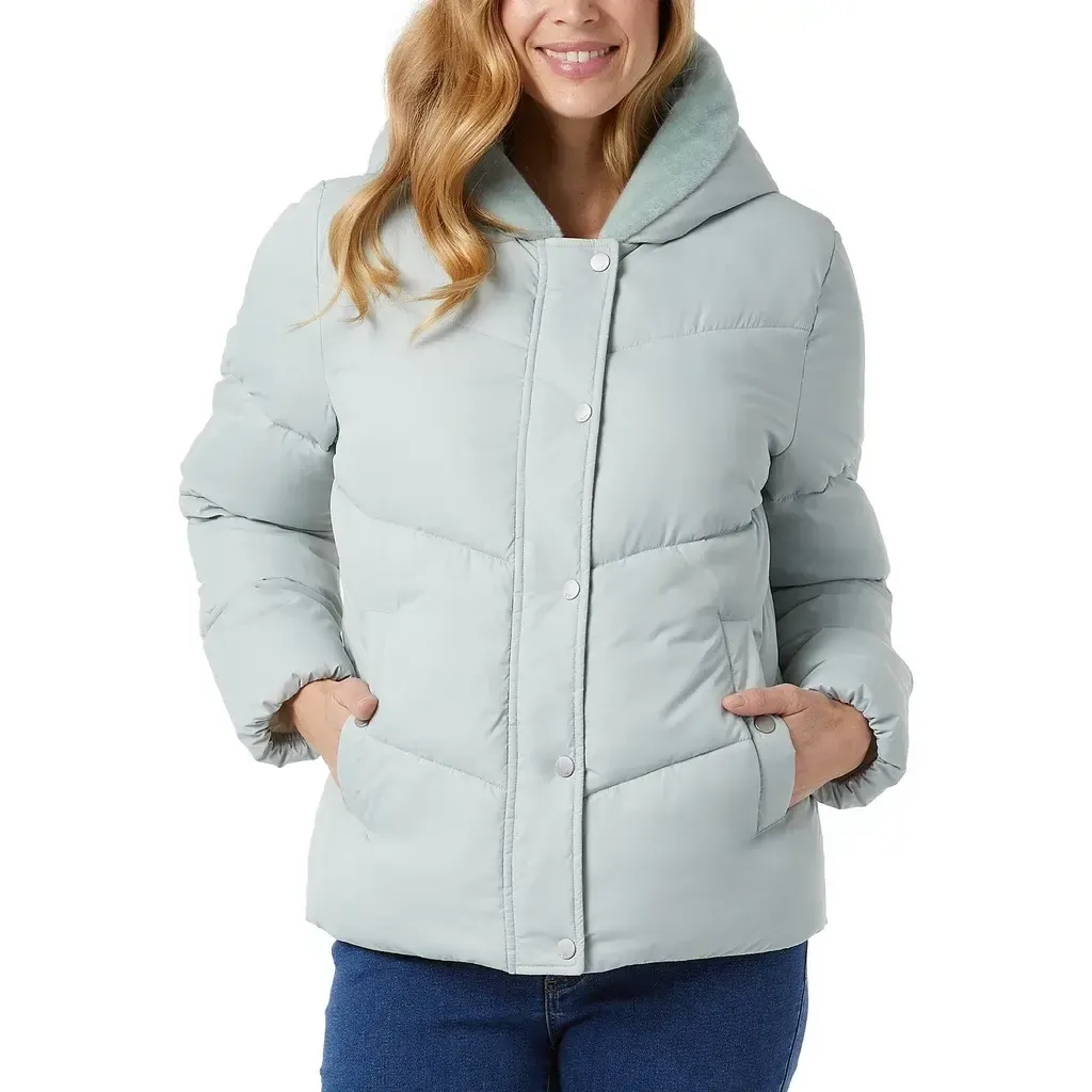 32 Degrees Women’s Quilted Jacket with Plush Lined Hood  2