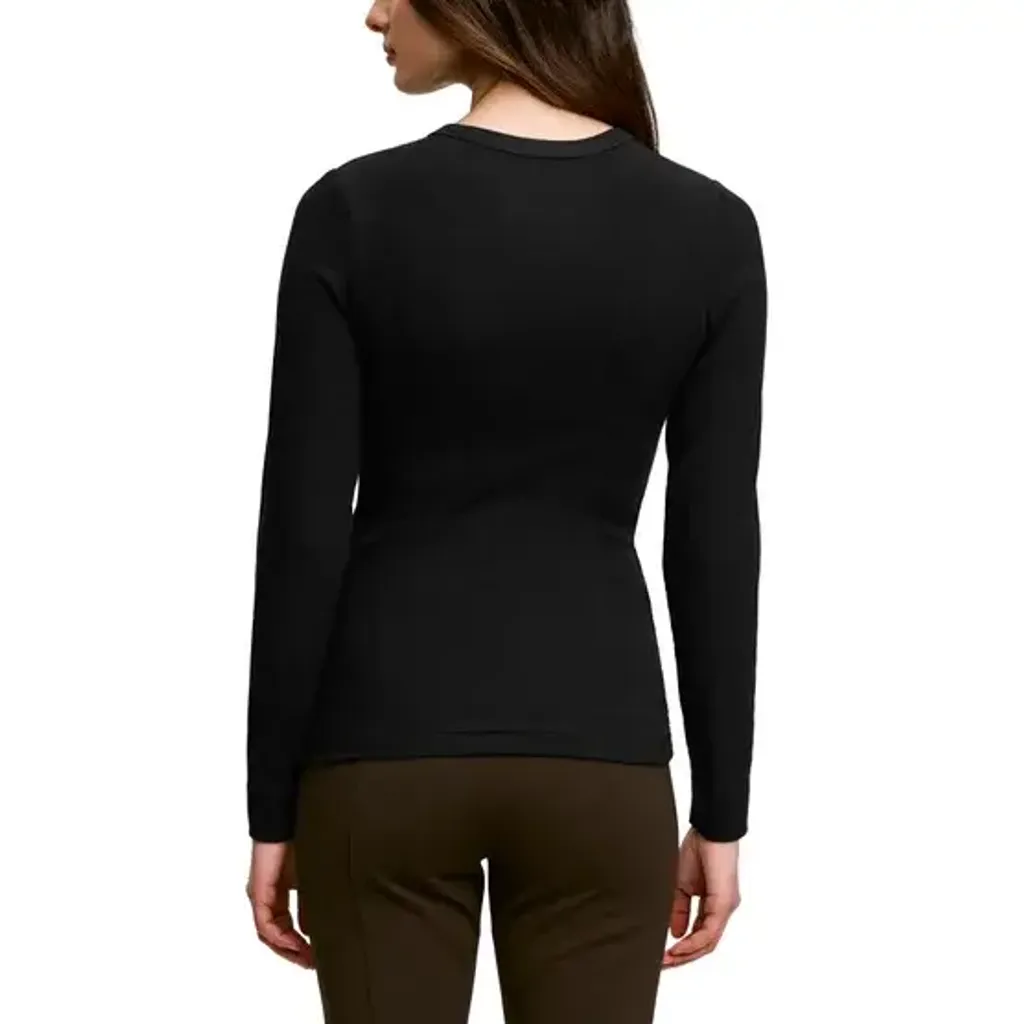 Banana Republic Women's Ribbed Crewneck Long Sleeve T-shirt, 2-pack  3