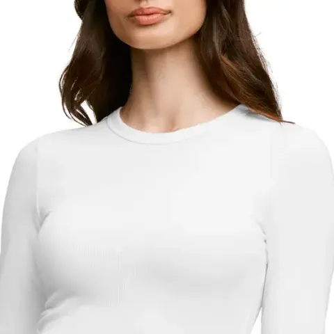 Banana Republic Women's Ribbed Crewneck Long Sleeve T-shirt, 2-pack 8