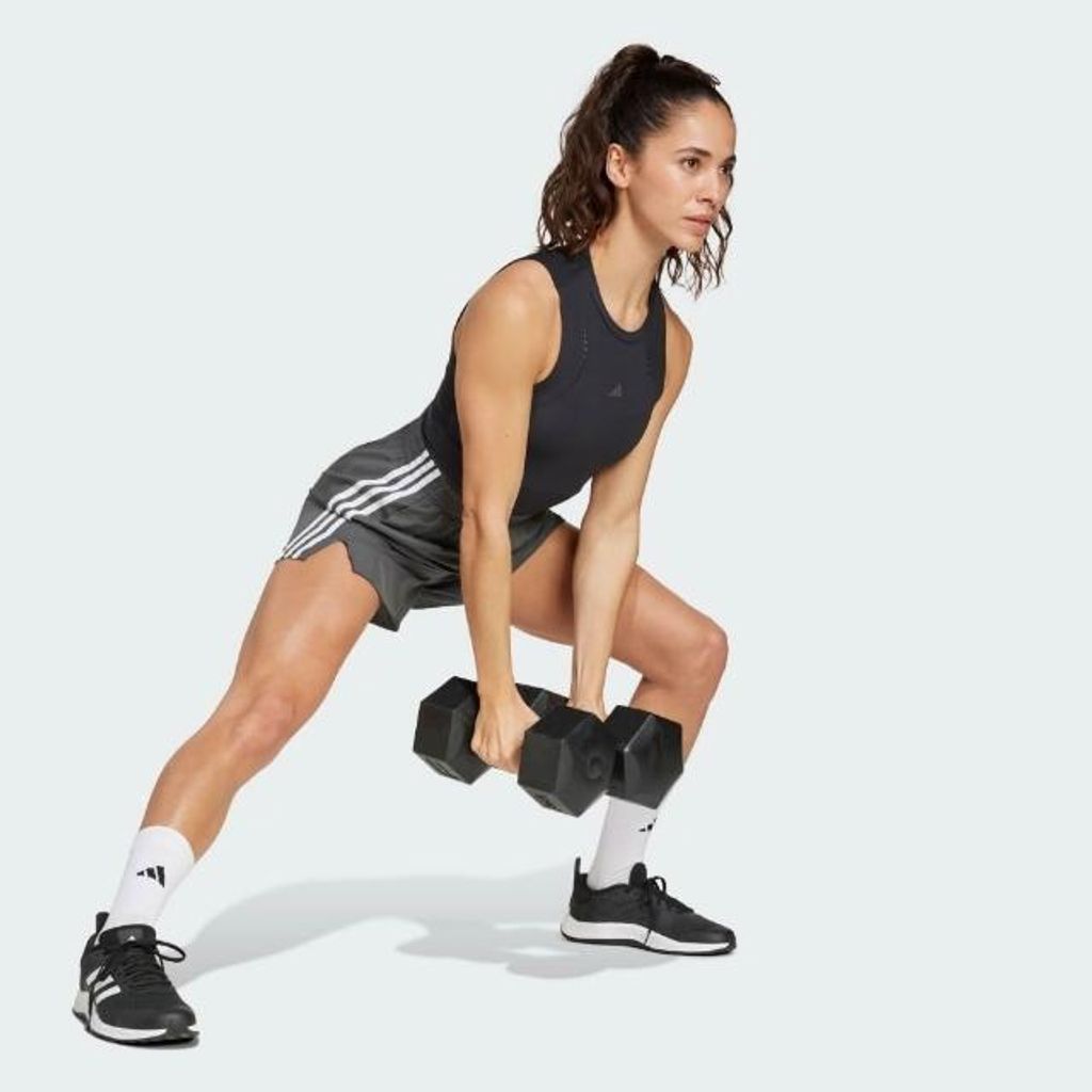 adidas women 3-Stripes High-Rise Shorts 5