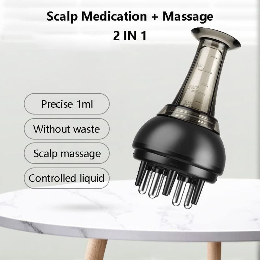 Anti Hair Loss Scalp Care Tool Easy to Use Liquid Dispenser with Guiding Massager  3