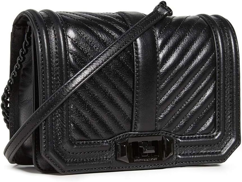 Rebecca Minkoff Women's Chevron Quilted Love Crossbody Bag 