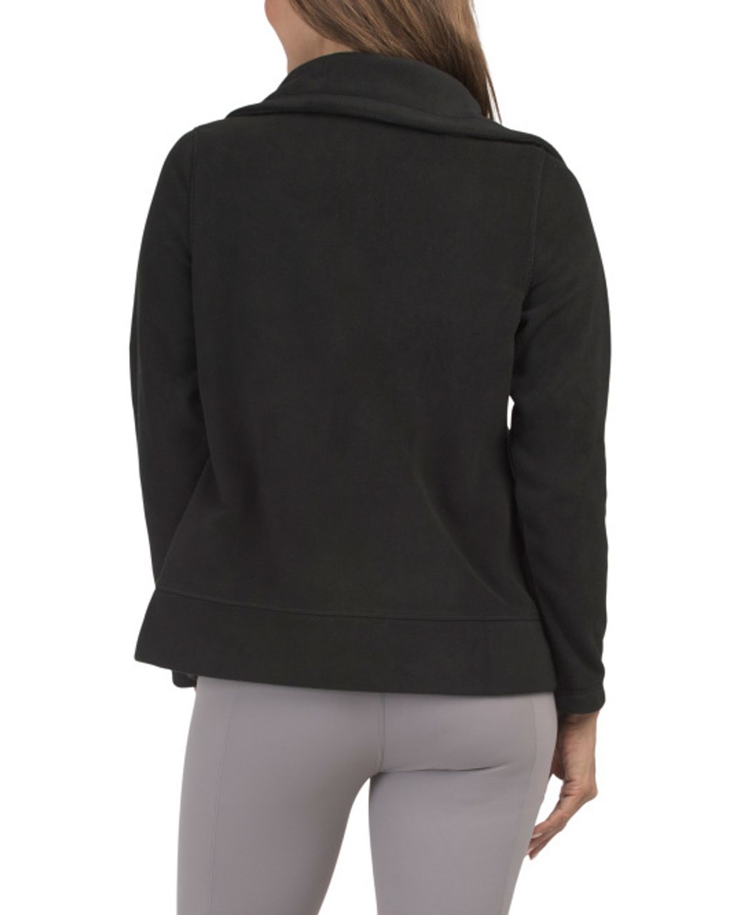 ck Logo Mock Neck Jacket With Satin Stitching 1 2