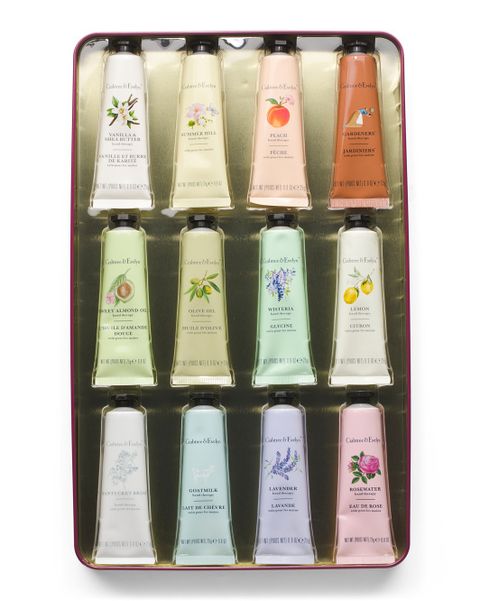 CRABTREE & EVELYN 12pc Hand Therapy Hand Cream Set In Tin Box 3