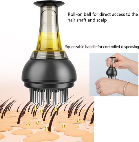 Anti Hair Loss Scalp Care Tool Easy to Use Liquid Dispenser with Guiding Massager  1
