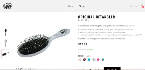 wet brush hair bursh wetbrushwet brush marble hair brush  3