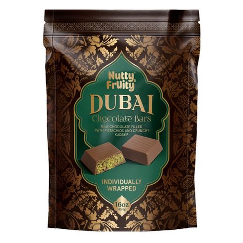 NEW Nutty & Fruity DUBAI CHOCOLATE Individually Wrapped Bars 4