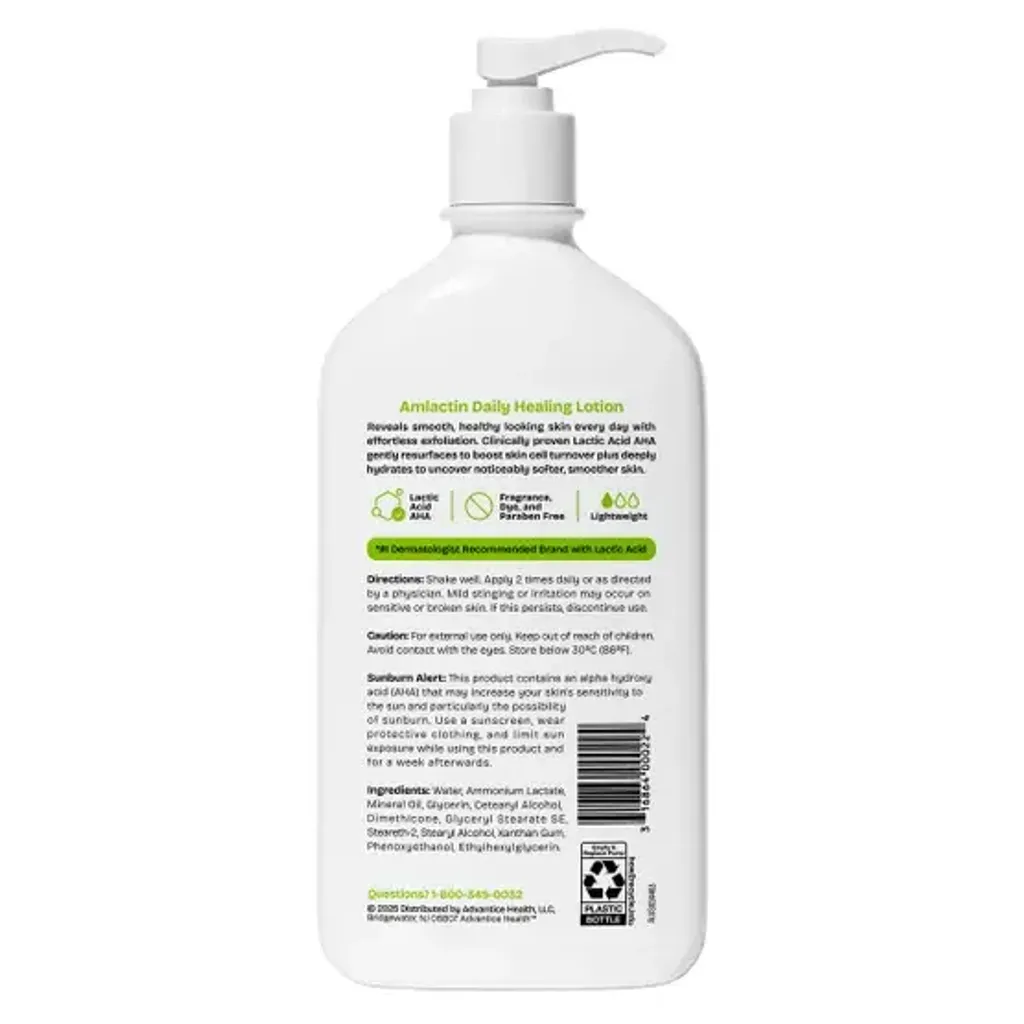 Amlactin Moisturizing Body Lotion with 12% Lactic Acid, 20 oz  2