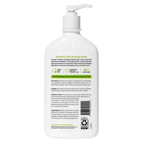 Amlactin Moisturizing Body Lotion with 12% Lactic Acid, 20 oz  2