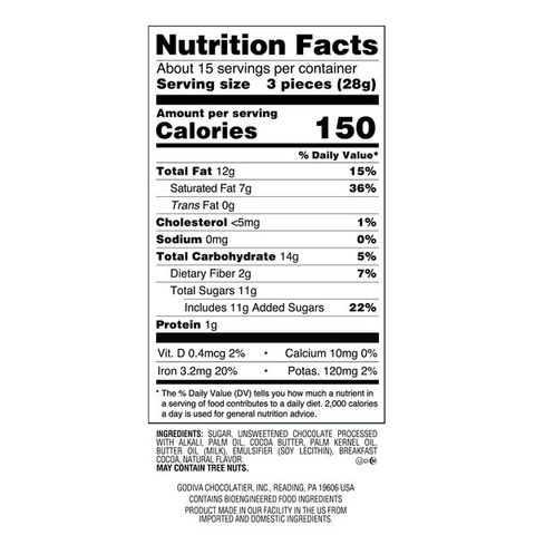 Godiva Masterpiece Dark Chocolate with Ganache, 15 oz 2