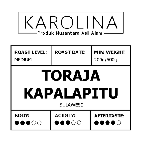 Kopi Toraja Kapalapitu (Medium Roast)