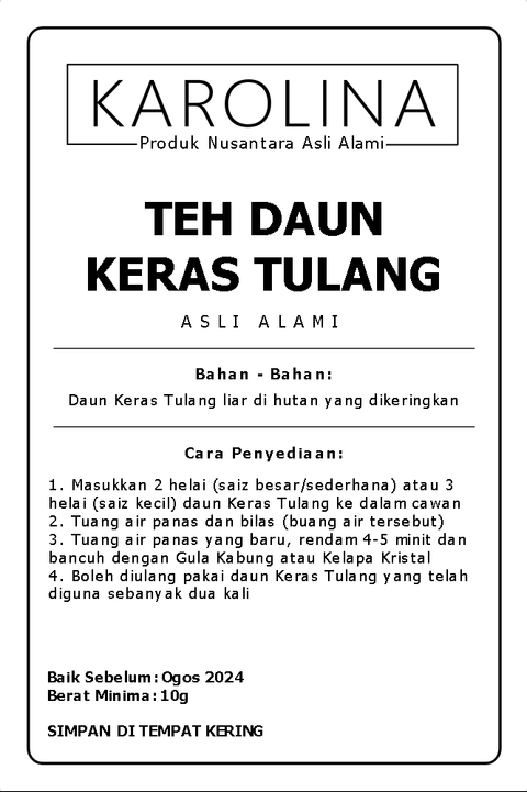 Teh Daun Keras Tulang