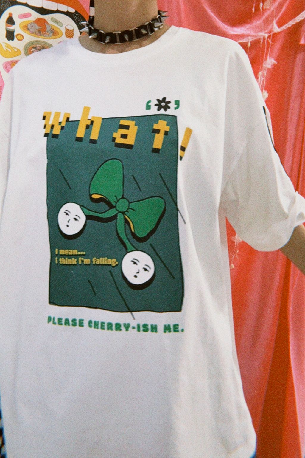 好好 cherry me（白）｜寬寬大大Ｔ2.0 - 4