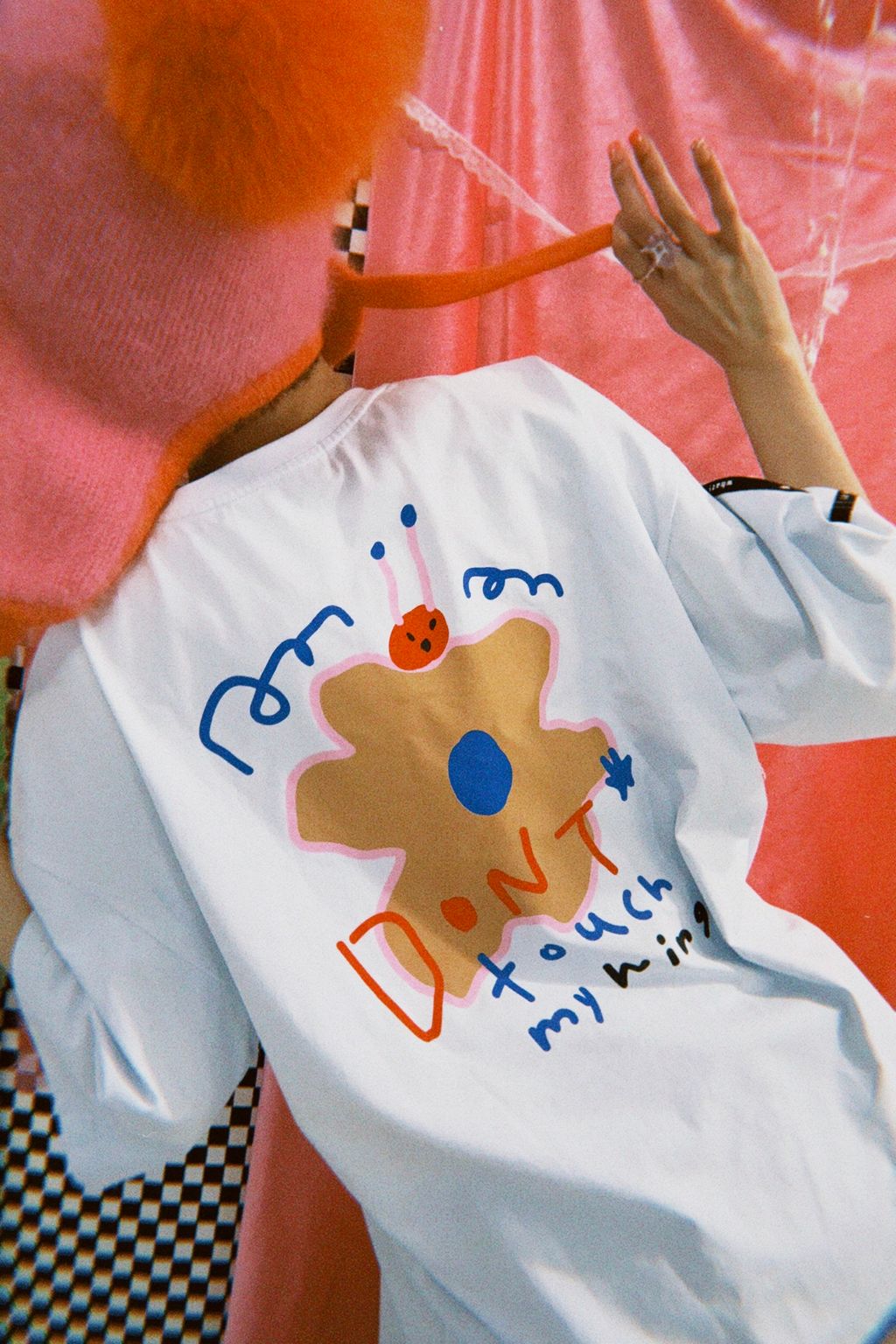 蝴蝶生氣了（水藍）｜寬寬大大Ｔ2.0 - 1