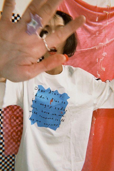 小花的日記（白）｜寬寬大大Ｔ2.0 - 5