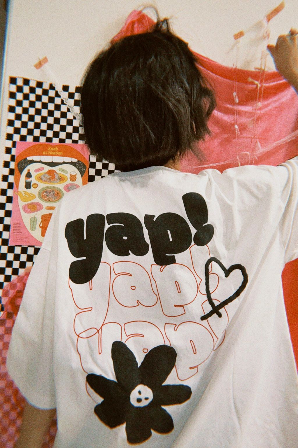 小花的日記（白）｜寬寬大大Ｔ2.0 - 2