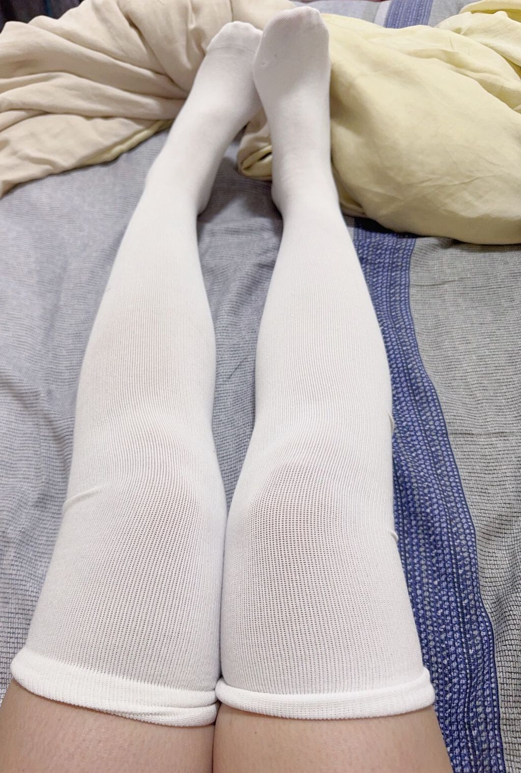 F4.白過膝長襪