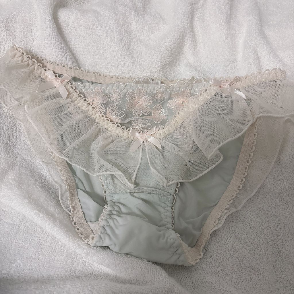 A1.蕾絲浪漫淺藍內褲