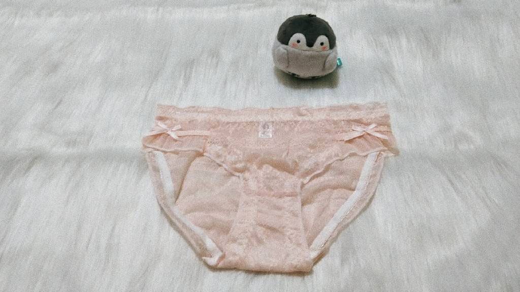 +原味千奈+ 【森森】粉色蕾絲內褲（附穿照）