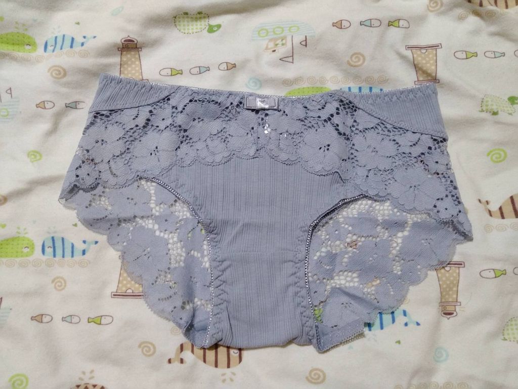 +原味千奈+ 【森森】紫色蕾絲內褲（附穿照)