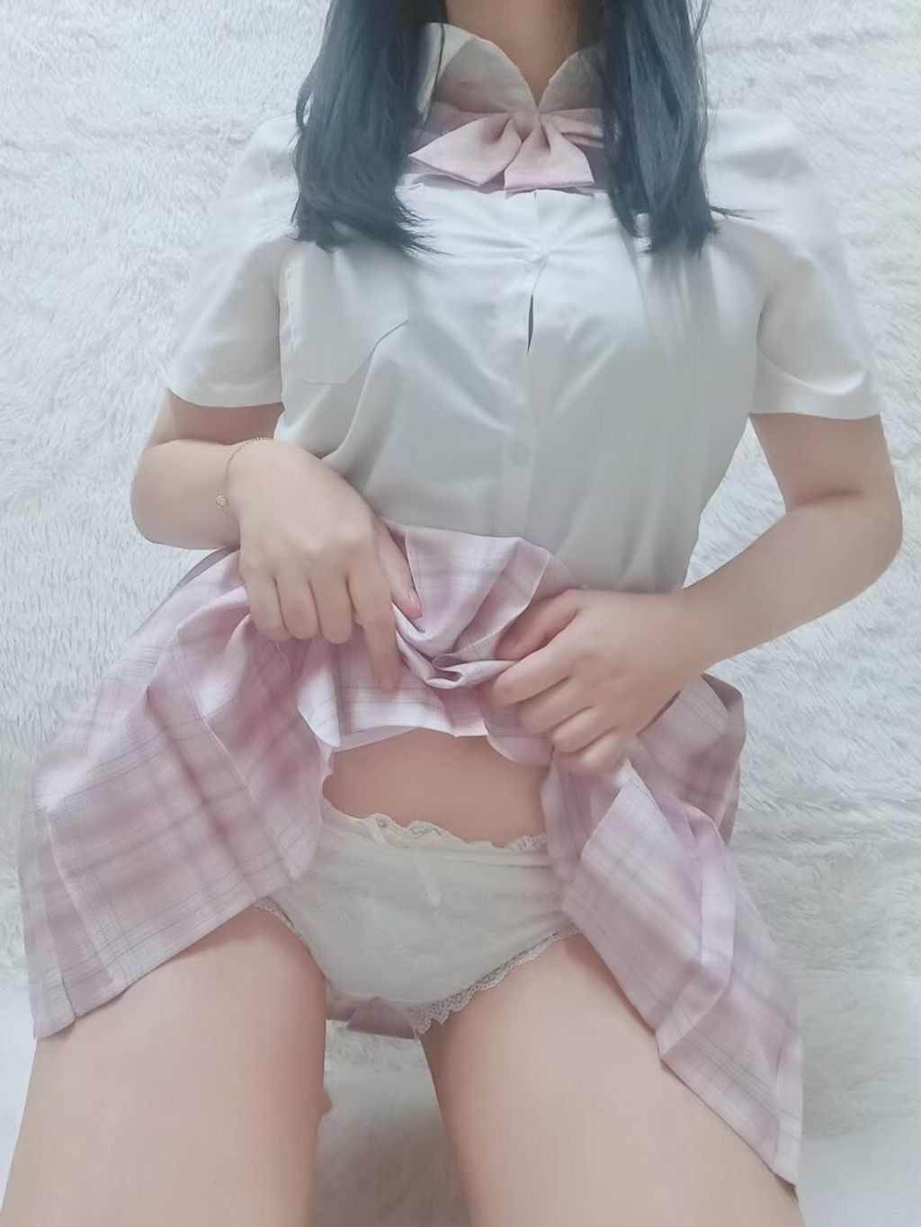 014.千奈 純白蕾絲內褲