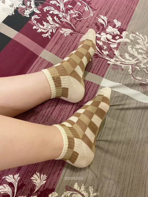 方格短襪