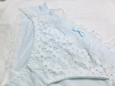 LINE_ALBUM_（日系蕾絲棉底700穿照2）奶黃花邊淡綠公主蕾絲淡藍小花粉紫夢幻_250127_2