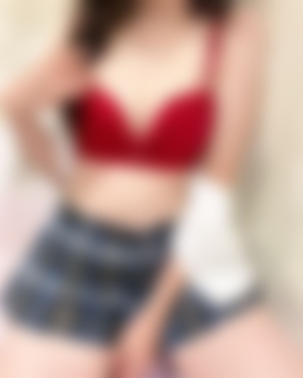 B1.紅色小結蕾絲內衣