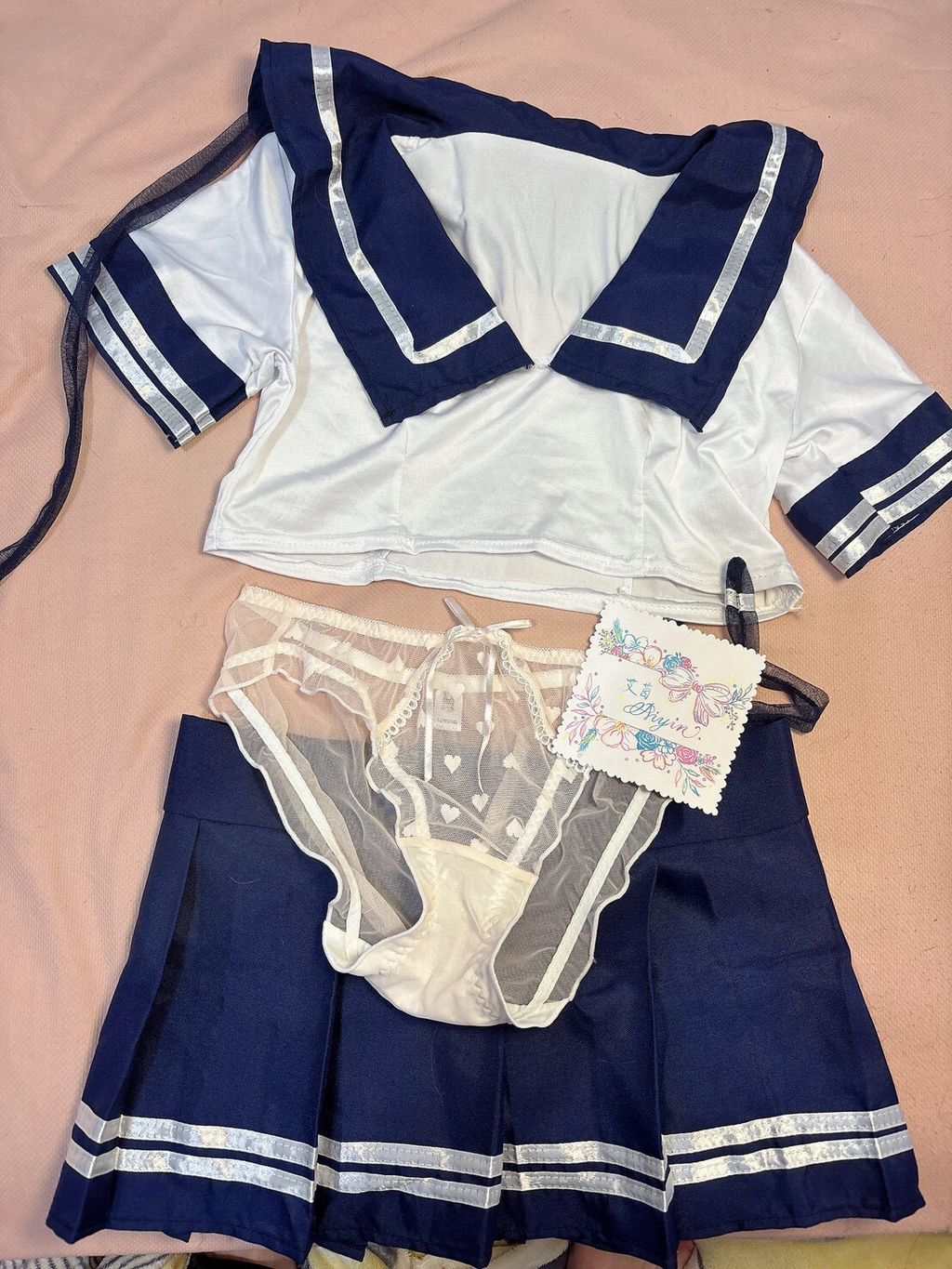 LINE_ALBUM_情趣學生妹天使艾茵上上架用（內褲+裙子+上衣）贈七張實穿+30秒小短片《希望實_