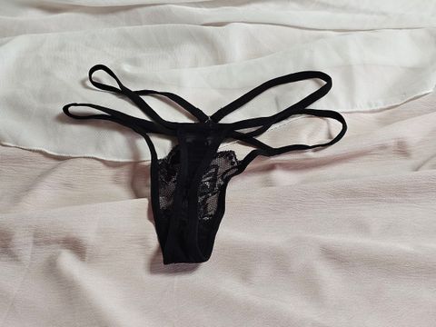 5-2_蕾絲_性感成熟_黑色繫繩丁字