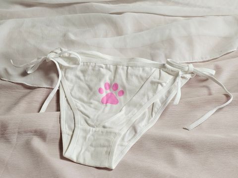 10-1_棉質_綁帶_可愛清純_純白狗爪