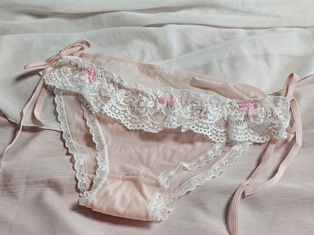 24-1_網紗_可愛清純_透膚_綁帶_粉紅荷葉邊