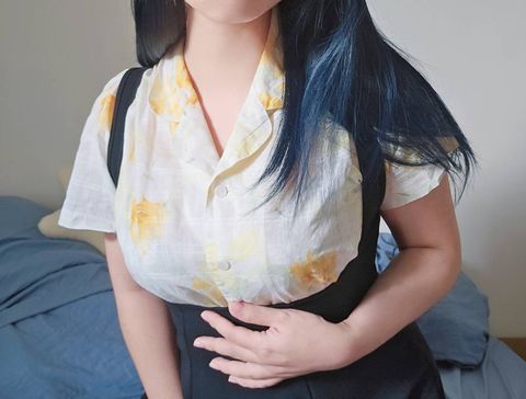 DA2.黃花花薄襯衫1