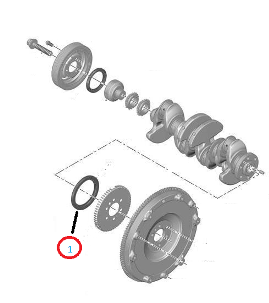 308 crankshaft oil seal