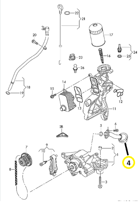 EA888 OIL PUMP PICKUP