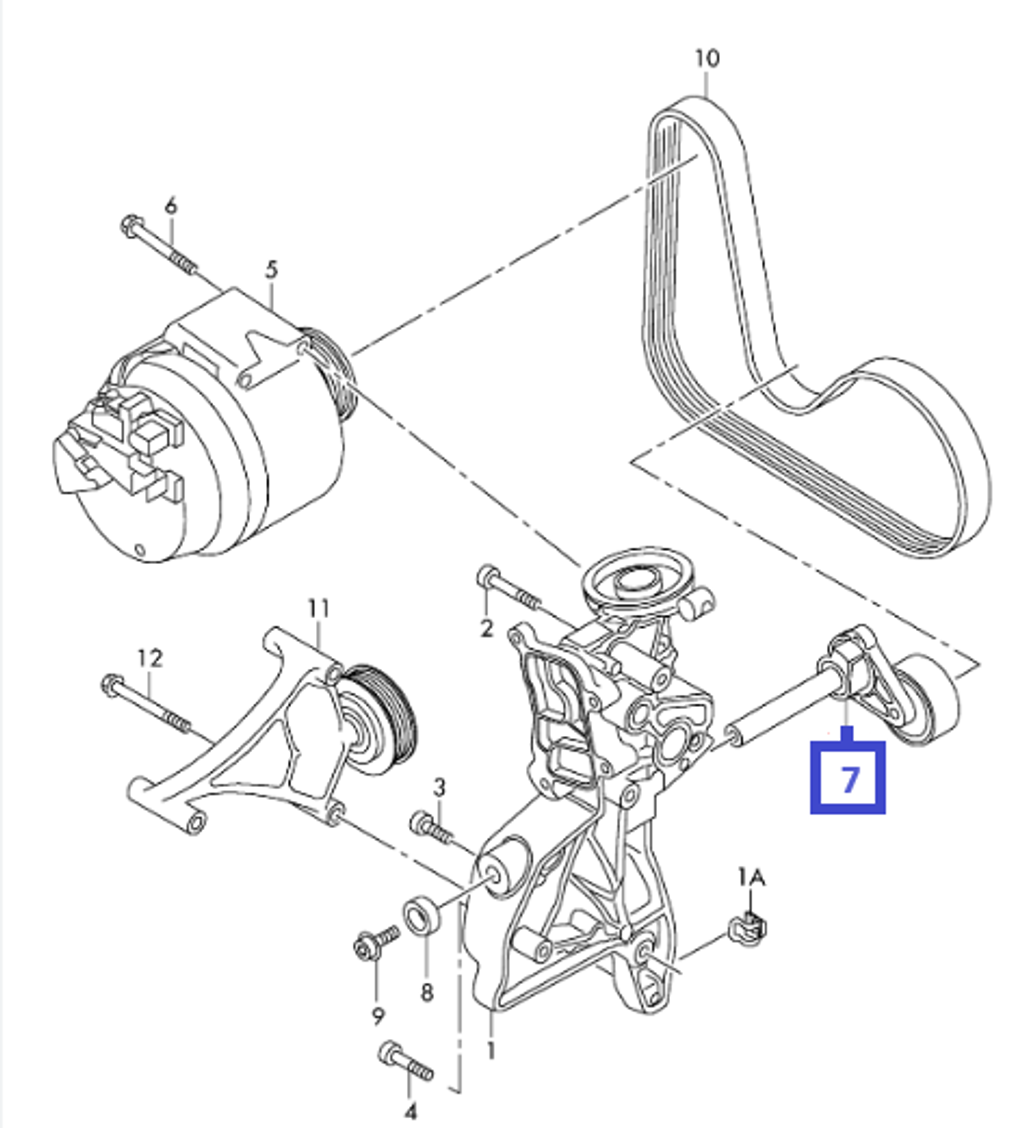 GOLF FAN BELT TENSIONER