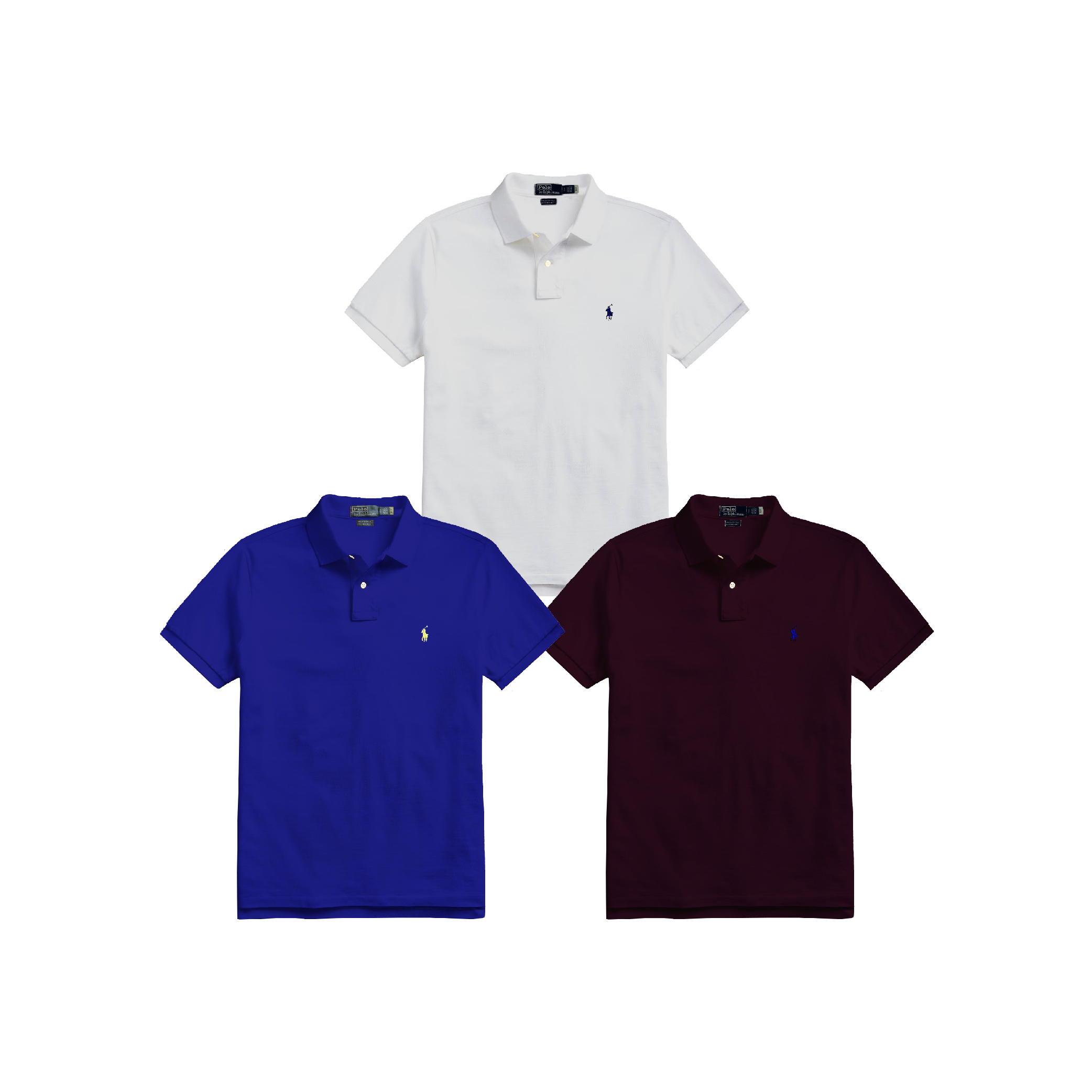 Raph Lauren Custom Slim Fit Mesh Polo Shirt 2-04