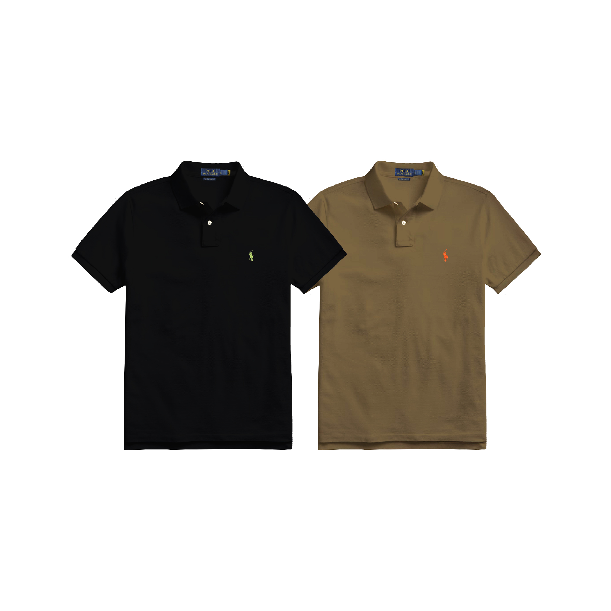 Polo Ralph Lauren Basic Small Pony 2-Button Polo Earth-01