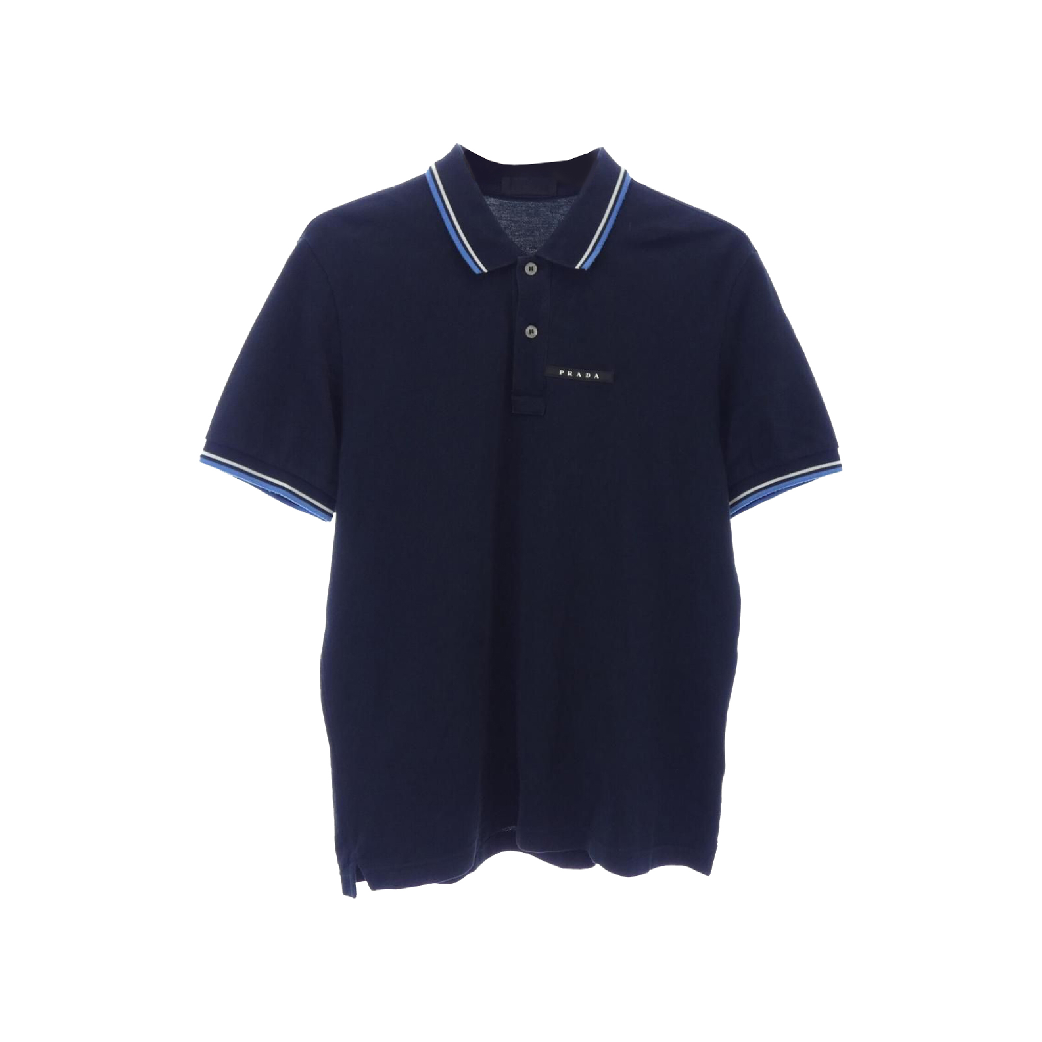 Prada Twin Tipped Navy Blue Polo (2)