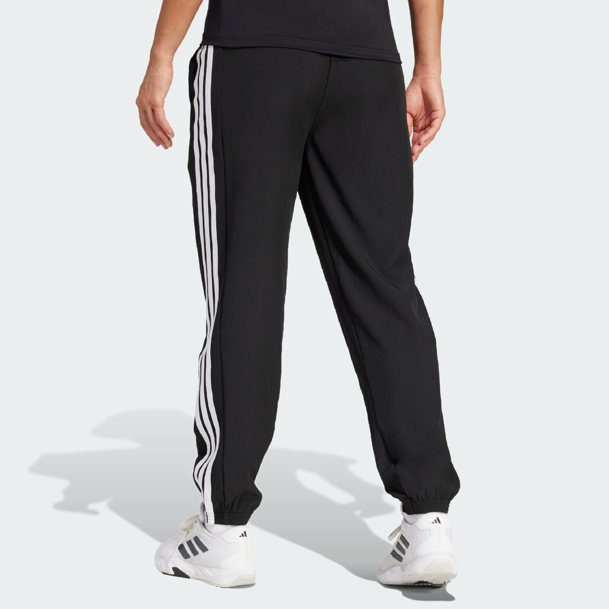 Adidas Train Essentials 3-Stripes Woven Black Pants-05