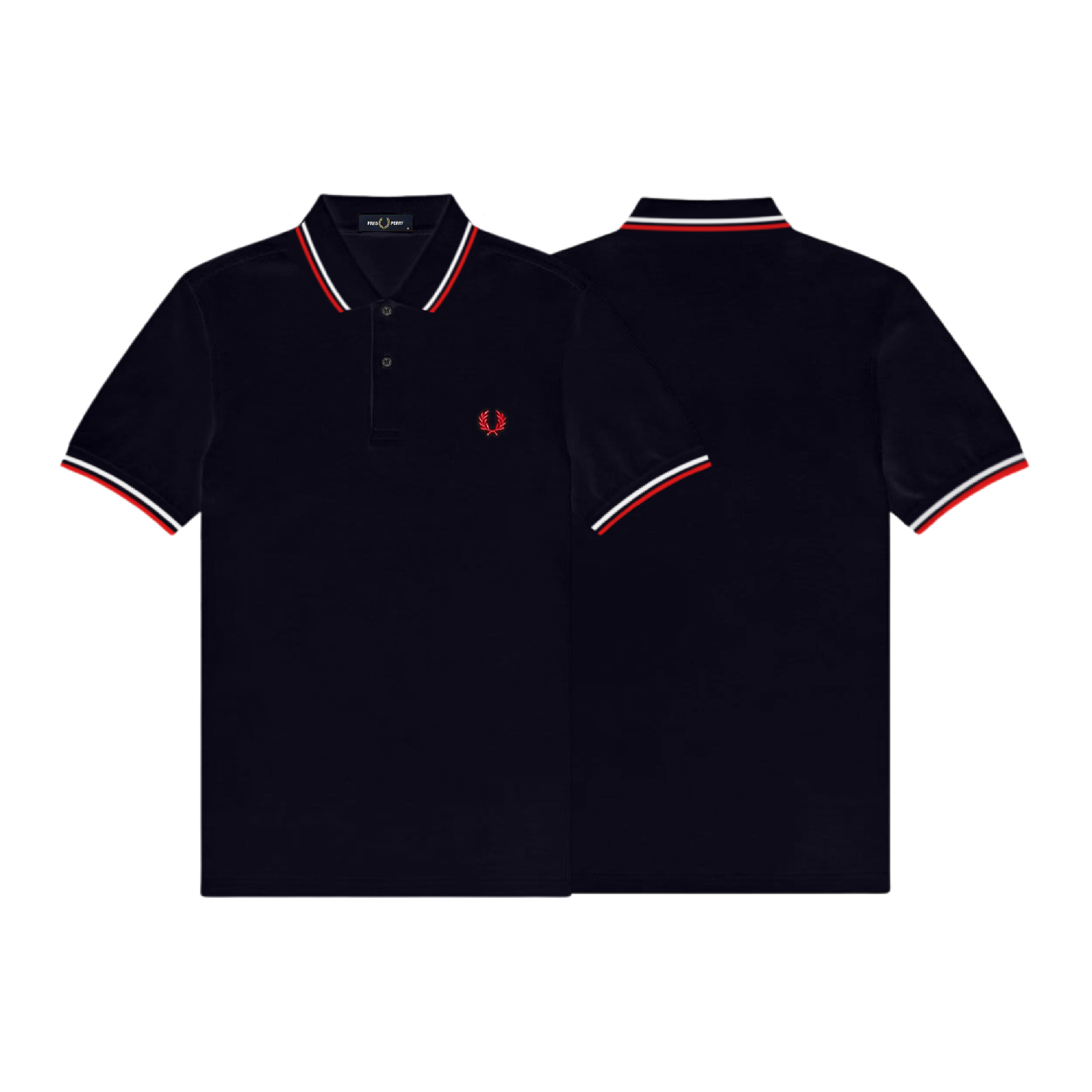 Dark Navy w Red White